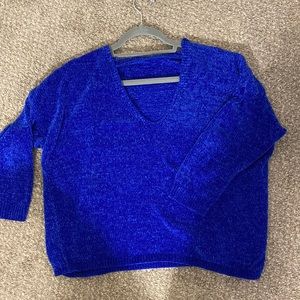 Soft Blue V-Neck Sweater